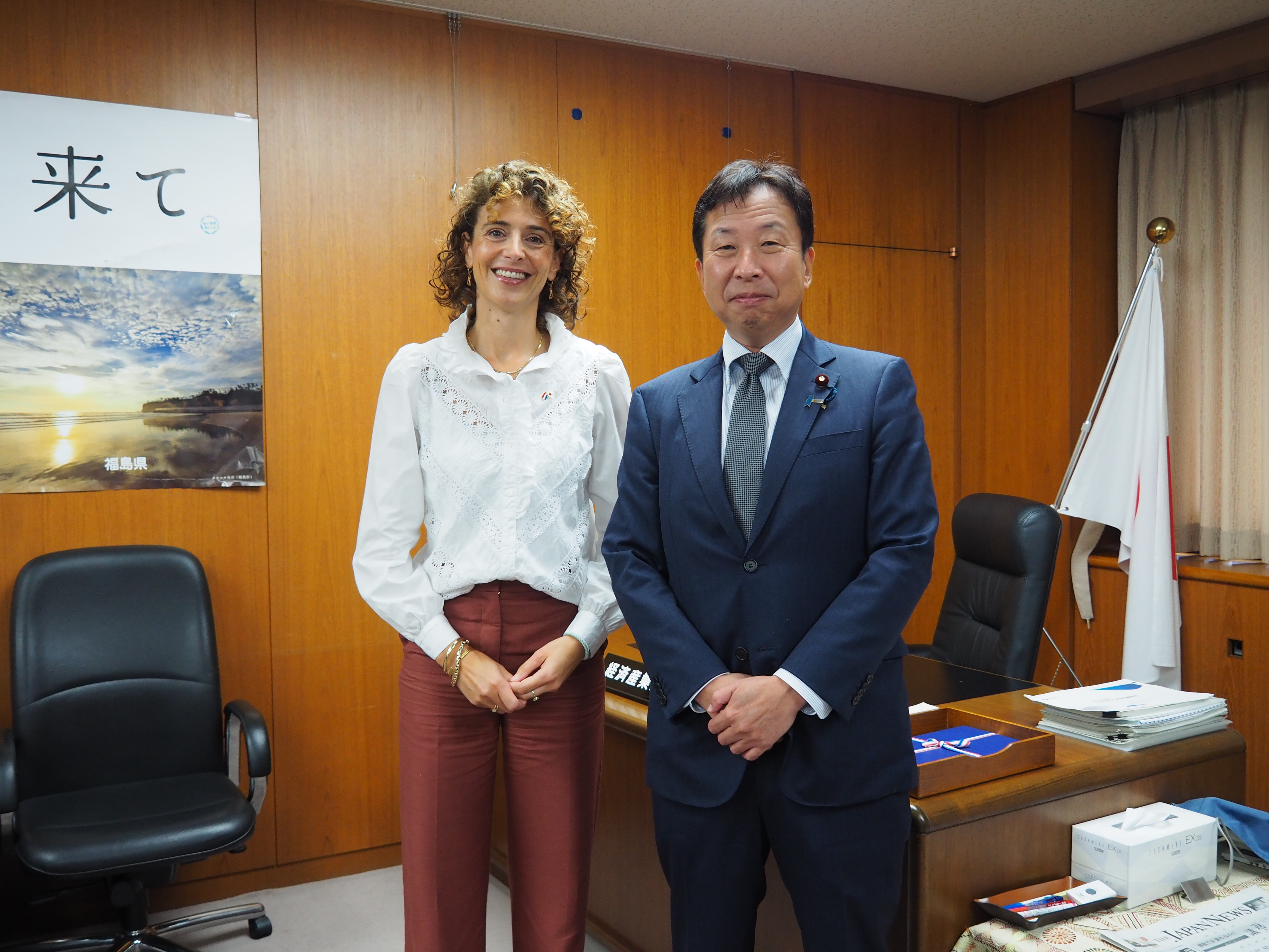 吉田統合研究所　オクトタマラン 大串経済産業副大臣がオランダ王国のヘルマンス気候政策・グリーン成長