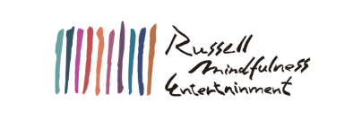 <span>Russell</span><span>Mindfulness</span><span>Entertainment</span>のロゴ