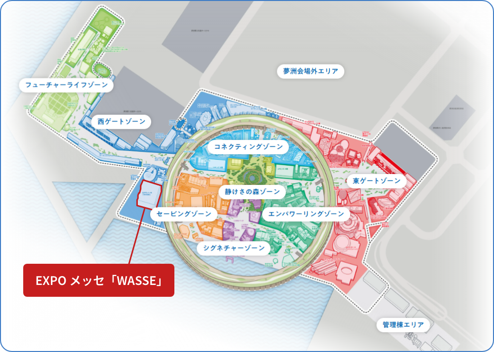 万博会場の地図