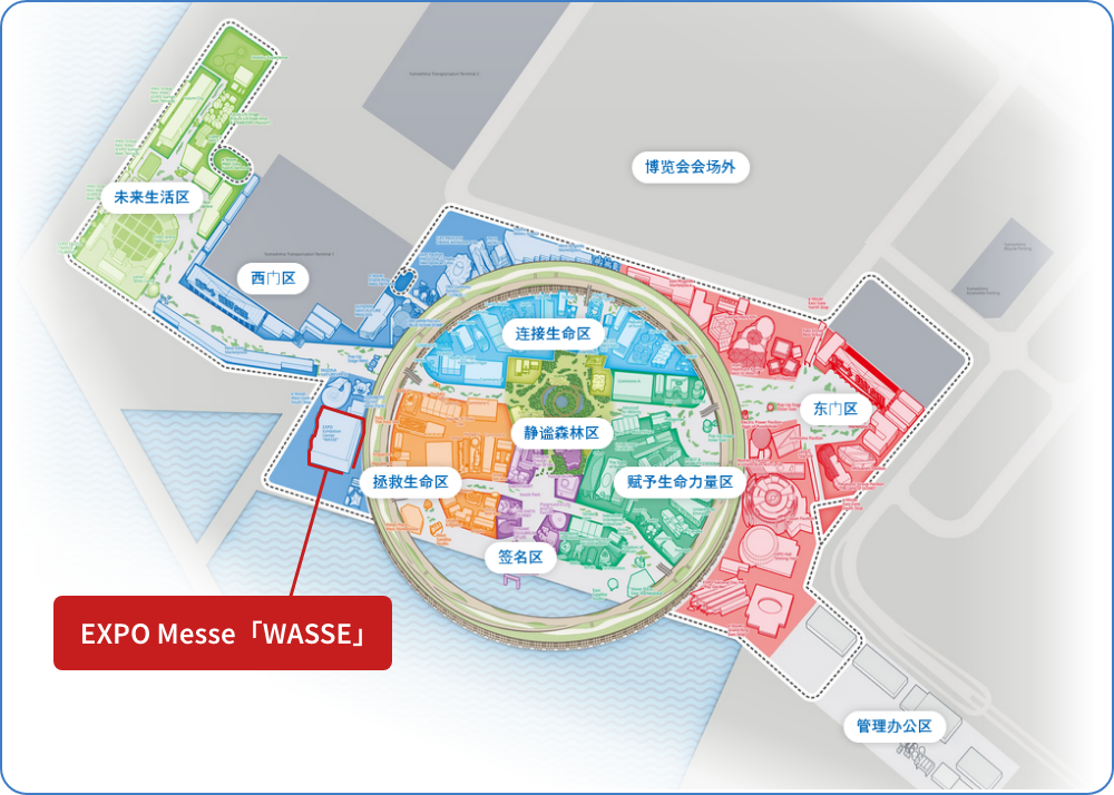 万博会場の地図