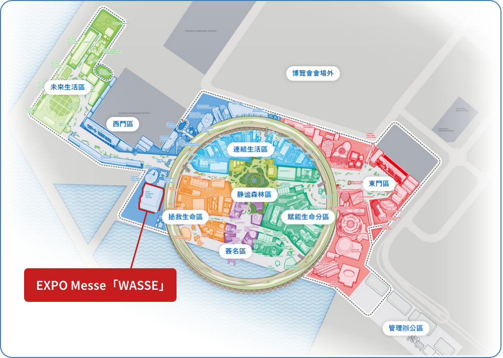 万博会場の地図