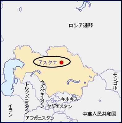 カザフスタン地図