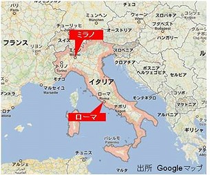 イタリア地図