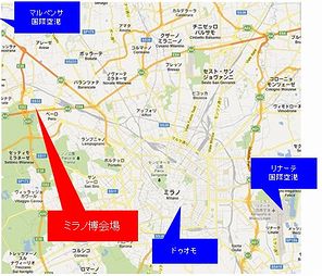ミラノ地図
