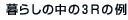 暮らしの中の３Ｒの例