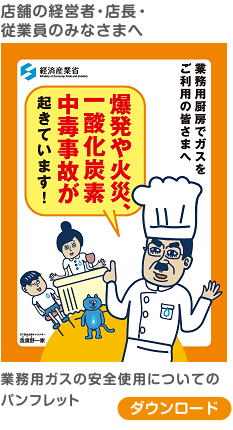 爆発や火災、一酸化炭素中毒事故が起きています！ パンフレット