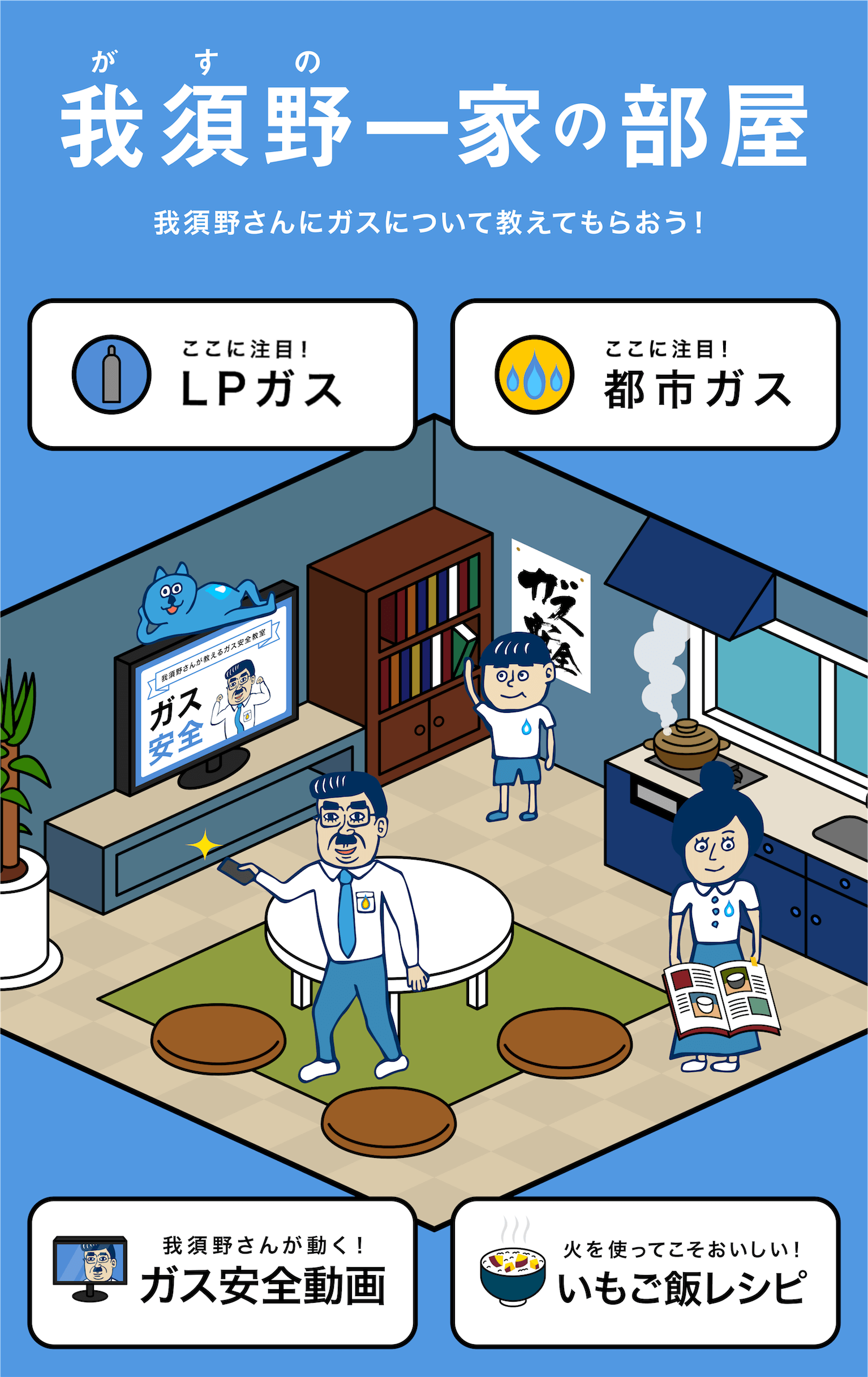 我須野一家の部屋