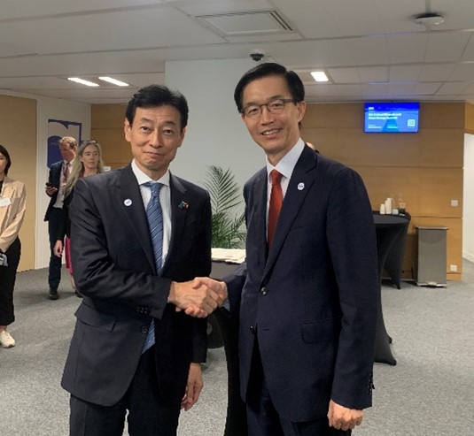 バン産業通商資源部長官と西村経済産業大臣