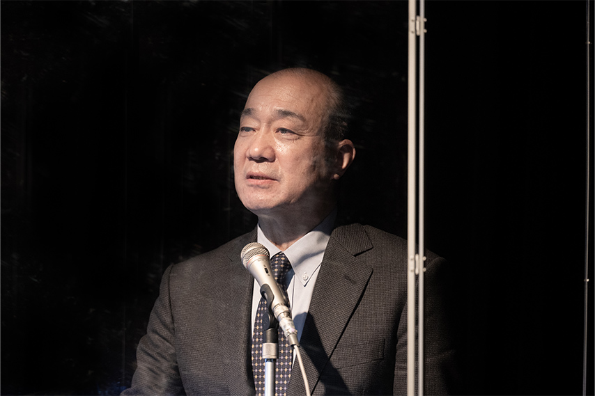 自社の製品安全の取り組みについての講演の様子 アキュフェーズ株式会社
