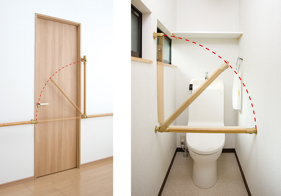 遮断機式手すり製品の写真