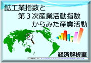 鉱工業指数と第３次産業活動からみた産業活動トップページ