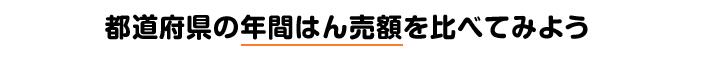 都道府県の年間商品はん売額を比べてみよう