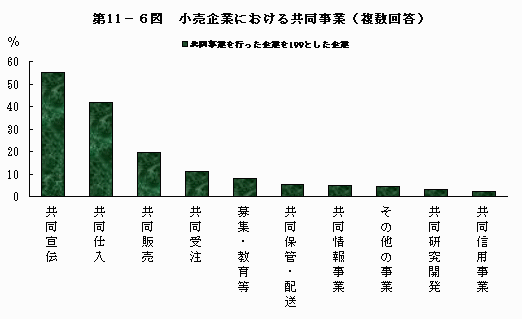 小売企業における共同事業（複数回答）